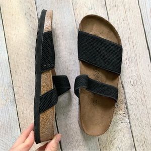 Black Birkis Birkenstock knit sandals 36